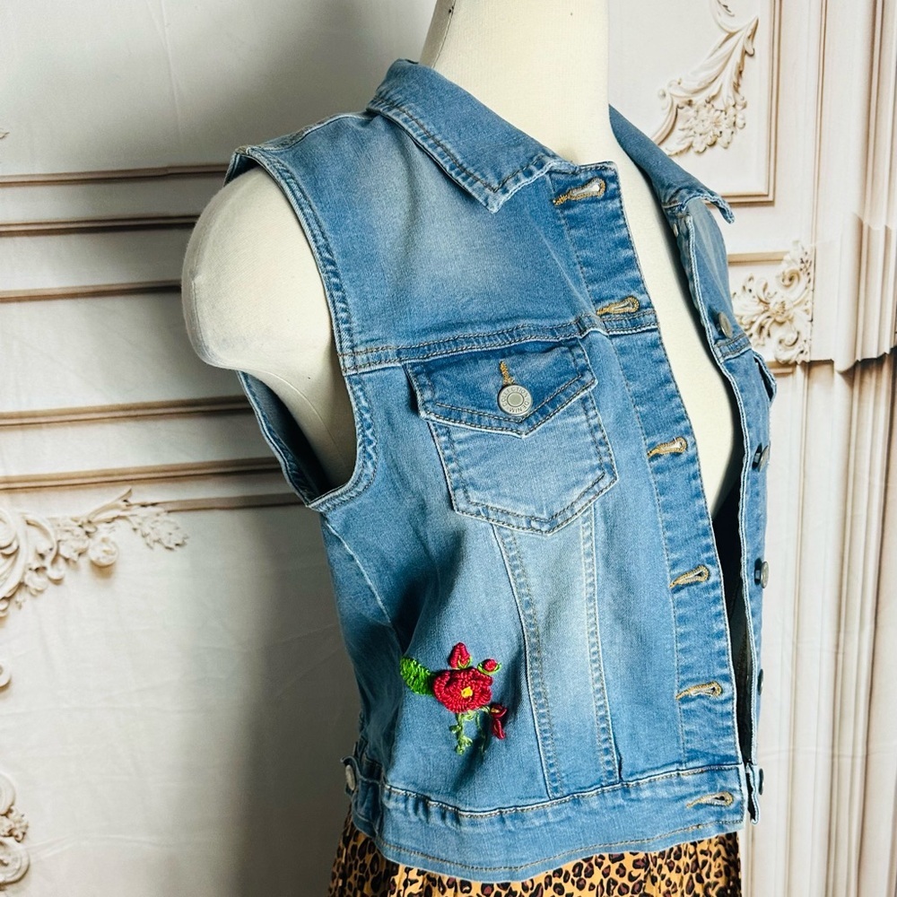 Light Blue Denim Vest - Picture 2 of 11